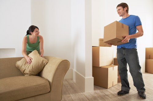 Variety of moving trucks available for storage