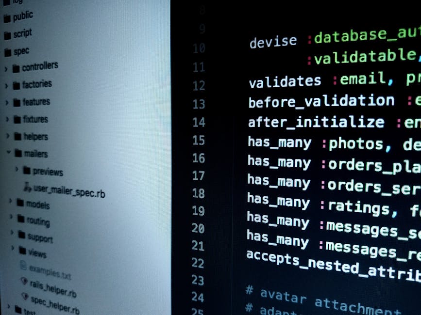 Close-up image of a computer screen displaying lines of HTML coding in various colors, including tags for image sources with filenames 'bibek's photo' and 'lpice2.png'. The code appears related to web